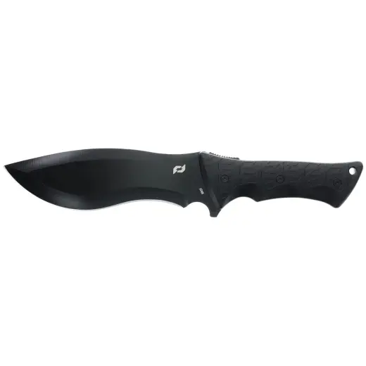 Nůž Schrade Little Ricky Fixed Blade Robustní nůž s pevnou čepelí z vysokouhlíkové nerezové oceli 65MN s titanovou povrchovou úpravou. Protiskluzová, pogumovaná rukojeť s otvorem pro zavěšení. Včetně pouzdra s klipem na opasek.